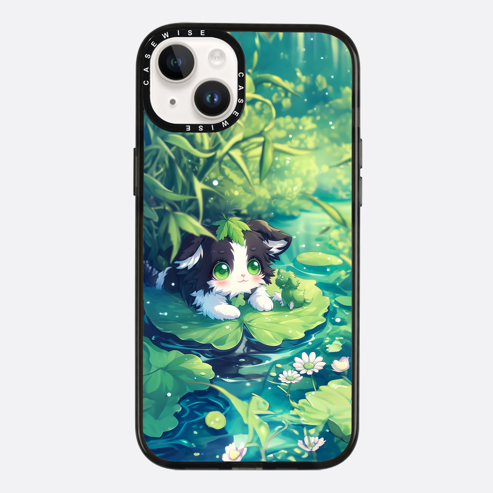 Cannabis Cat at the pond - Etui