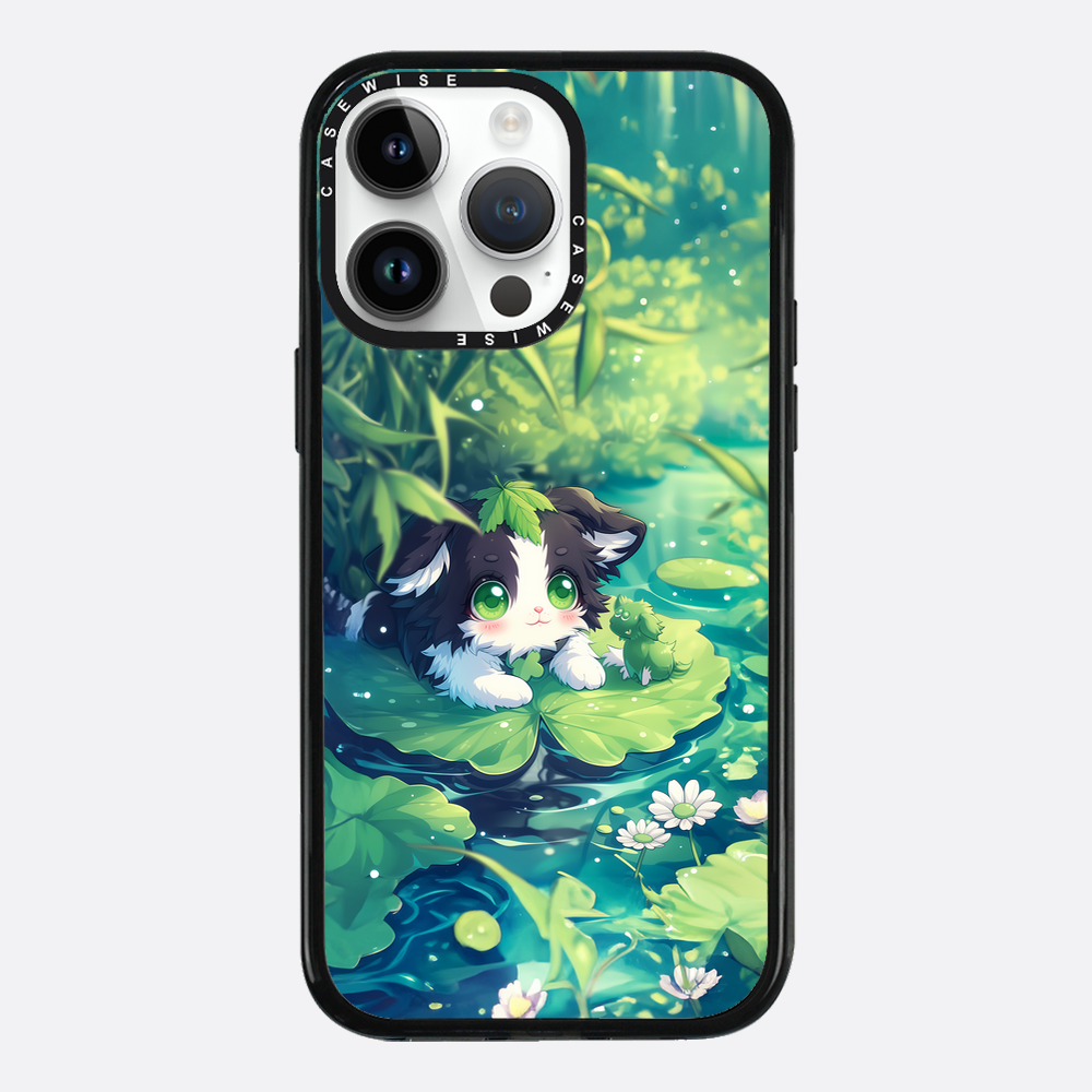 Cannabis Cat at the pond - Etui