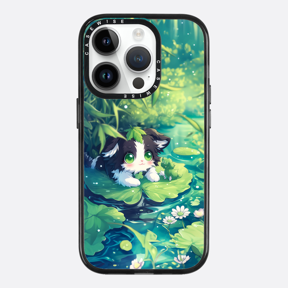 Cannabis Cat at the pond - Etui