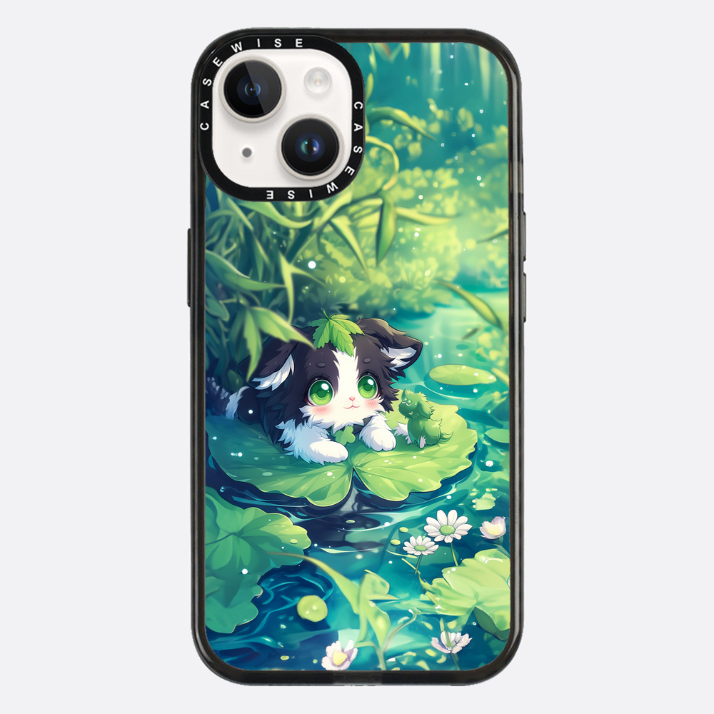 Cannabis Cat at the pond - Etui