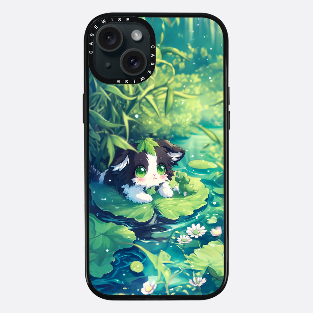 Cannabis Cat at the pond - Etui