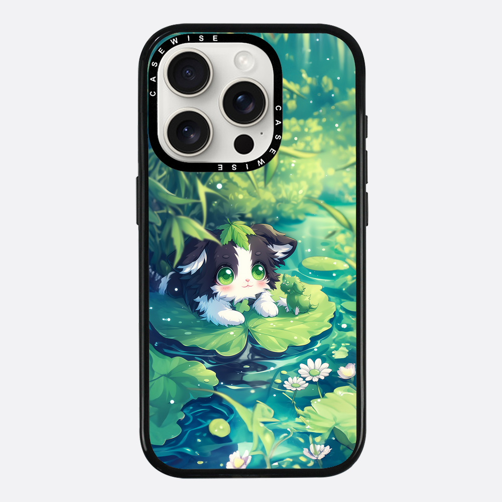 Cannabis Cat at the pond - Etui