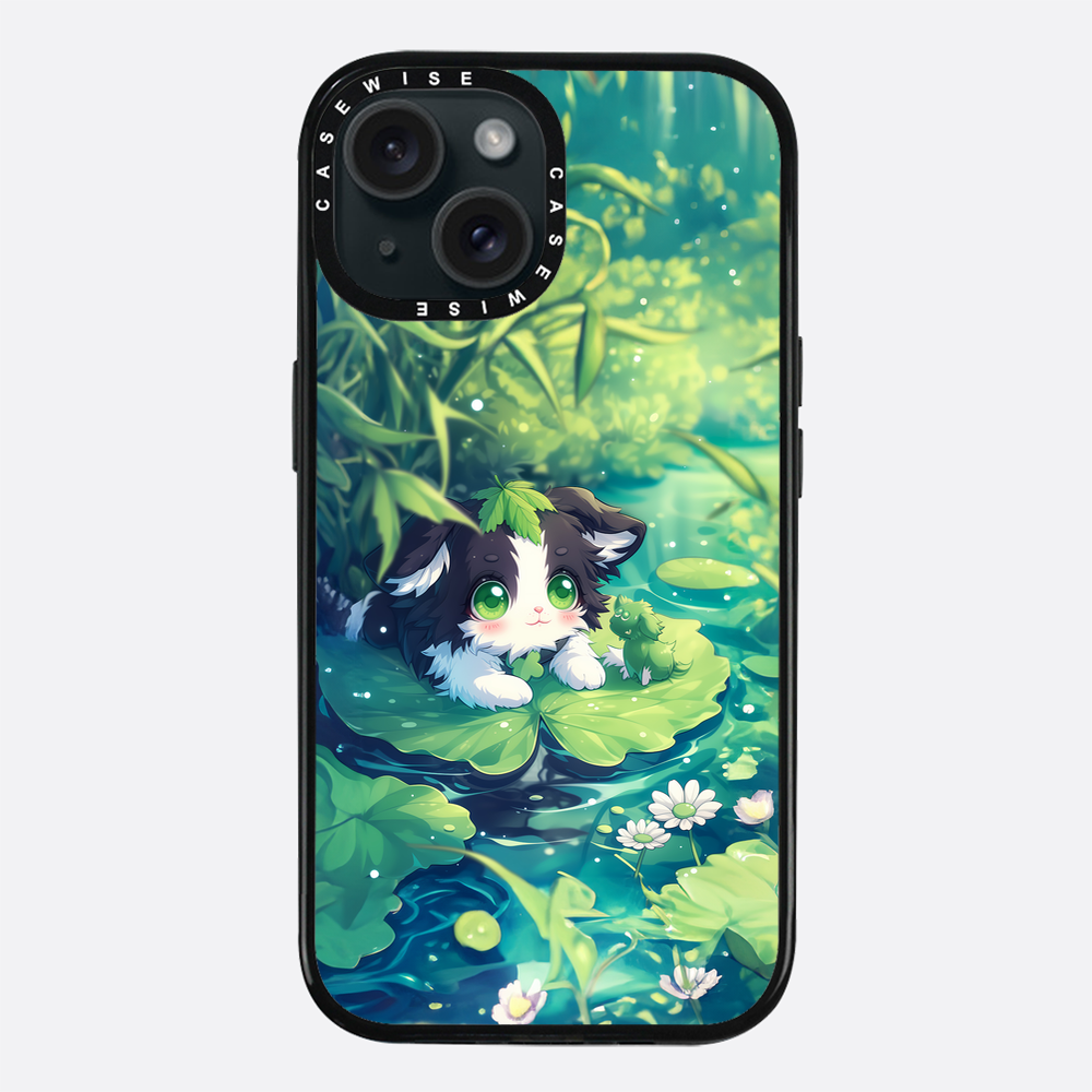 Cannabis Cat at the pond - Etui