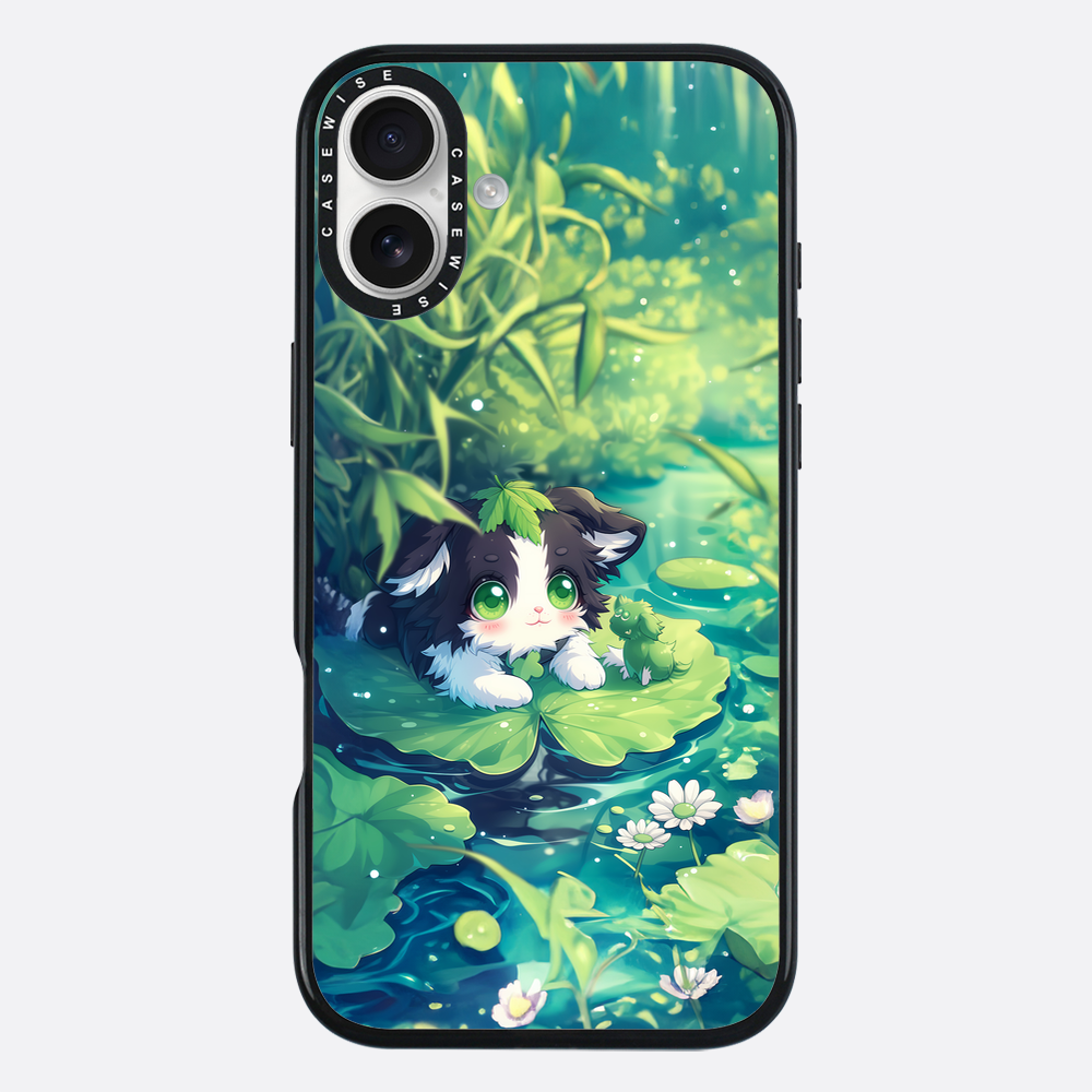 Cannabis Cat at the pond - Etui