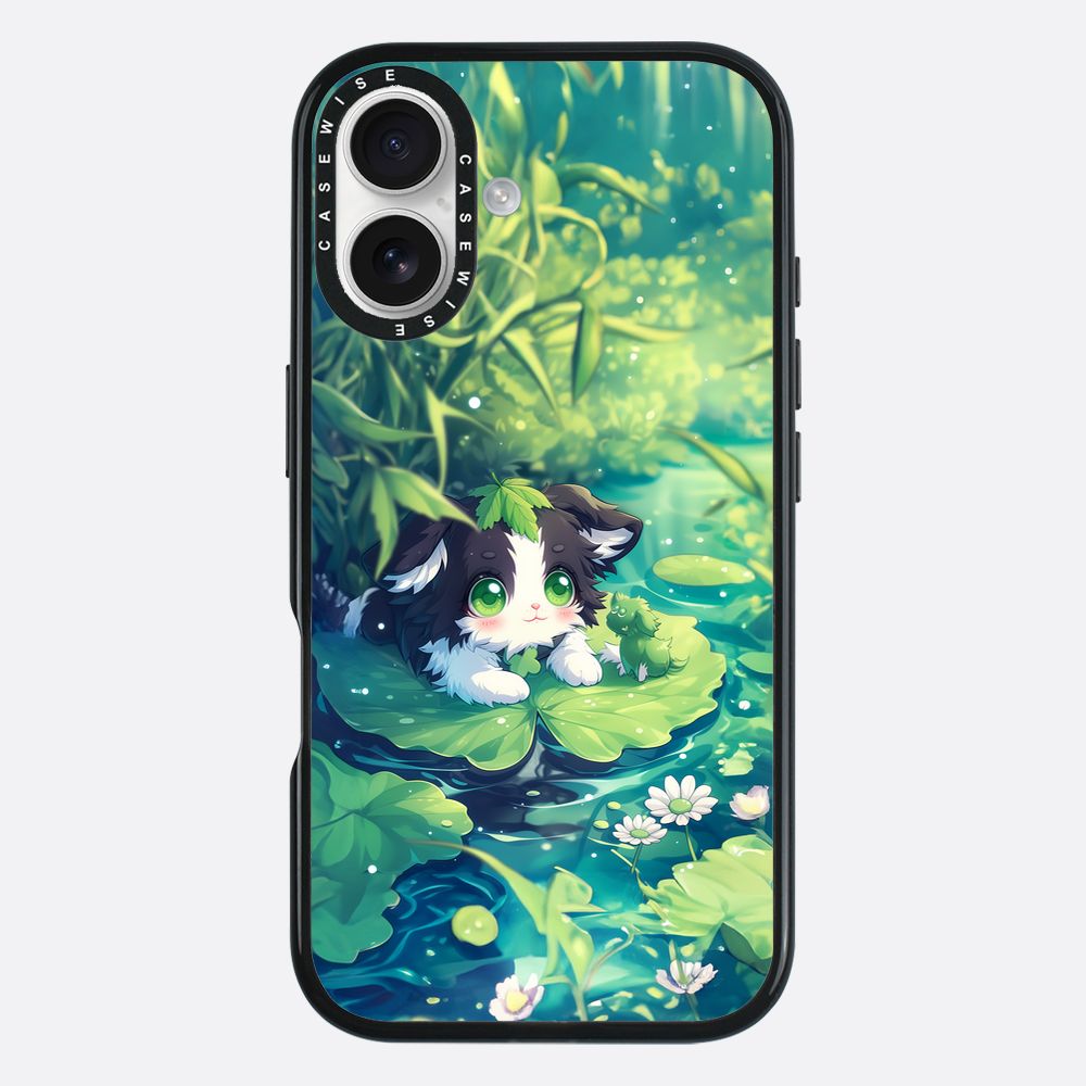 Cannabis Cat at the pond - Etui