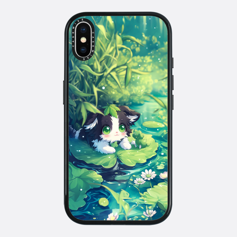 Cannabis Cat at the pond - Etui