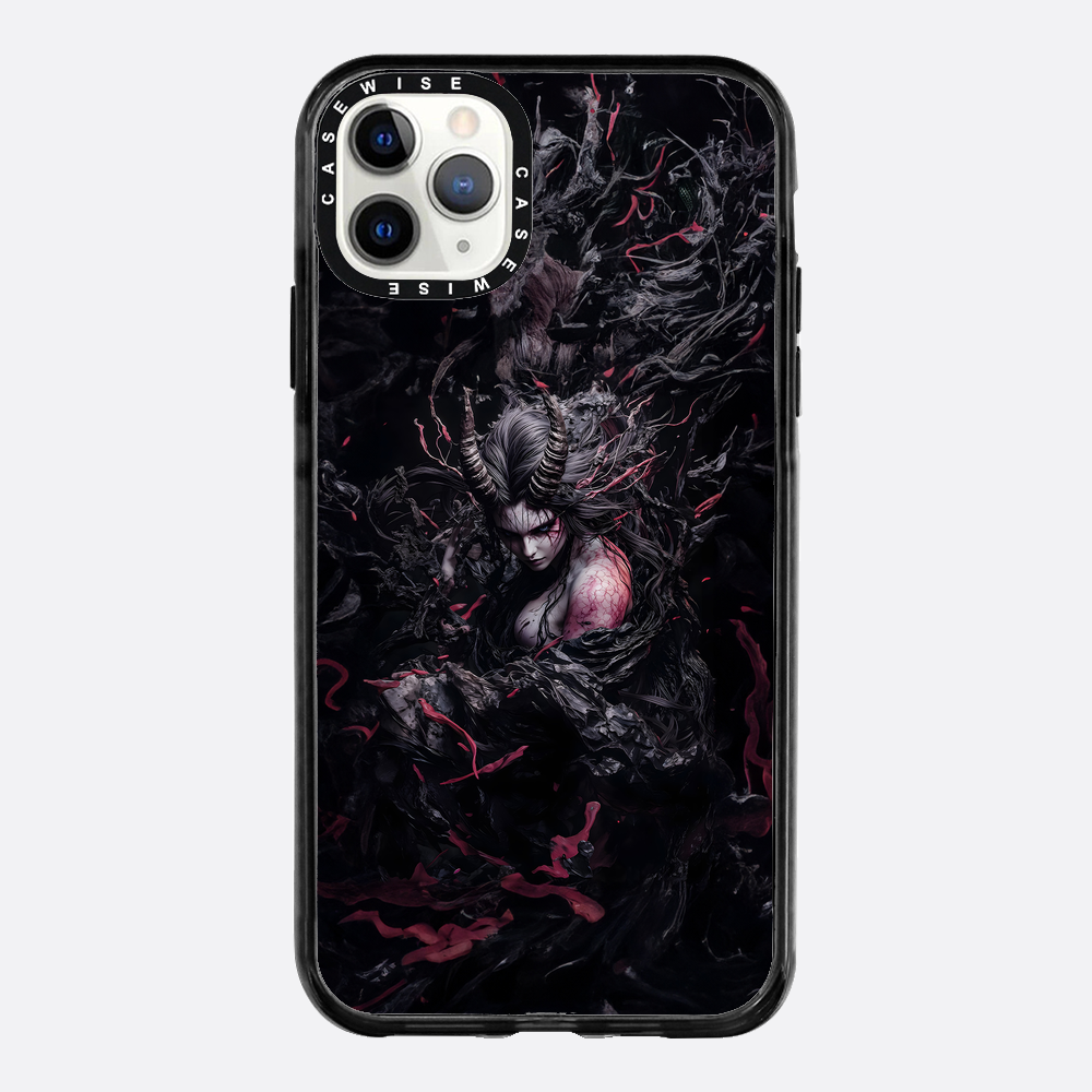 Czarna gotycka dama demon - Etui