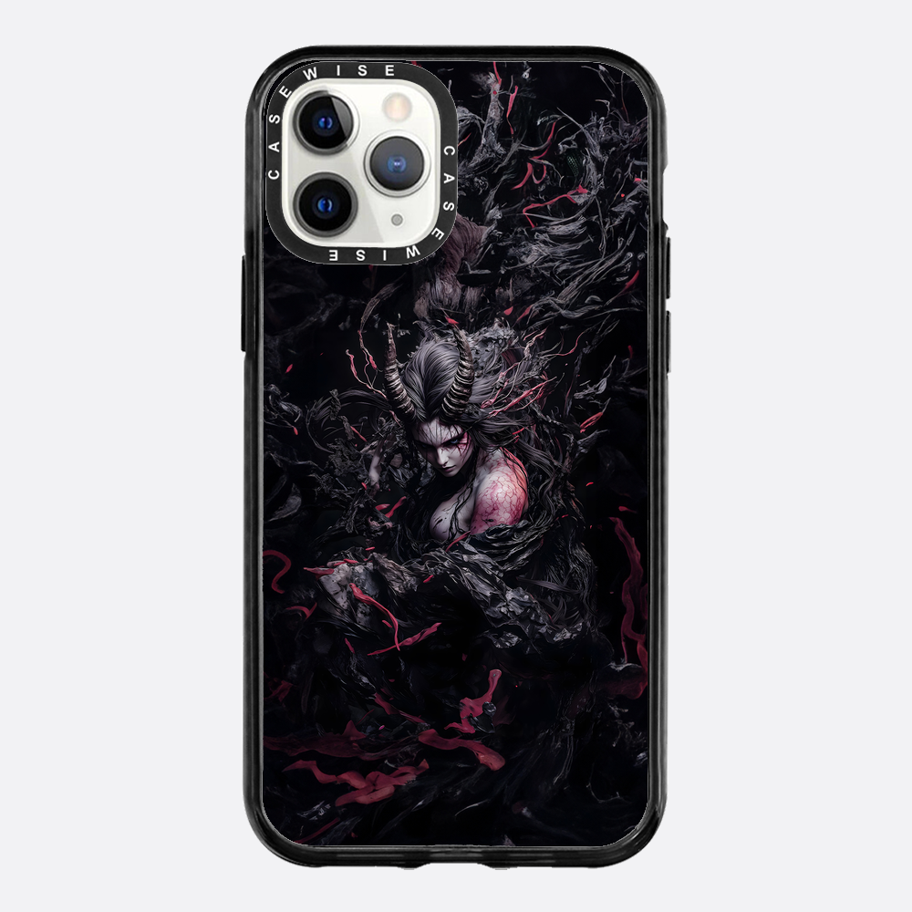 Czarna gotycka dama demon - Etui
