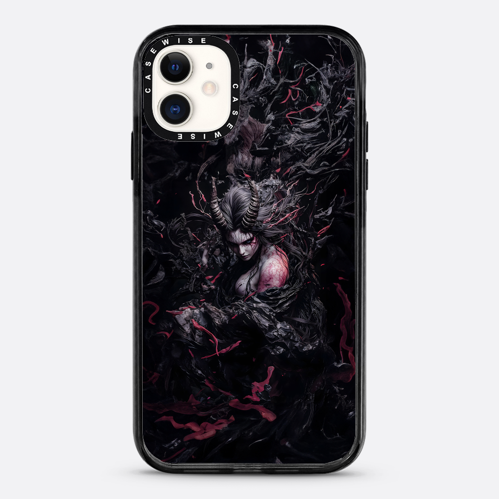 Czarna gotycka dama demon - Etui