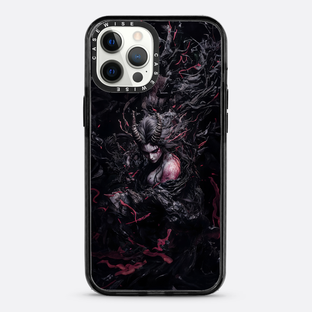 Czarna gotycka dama demon - Etui
