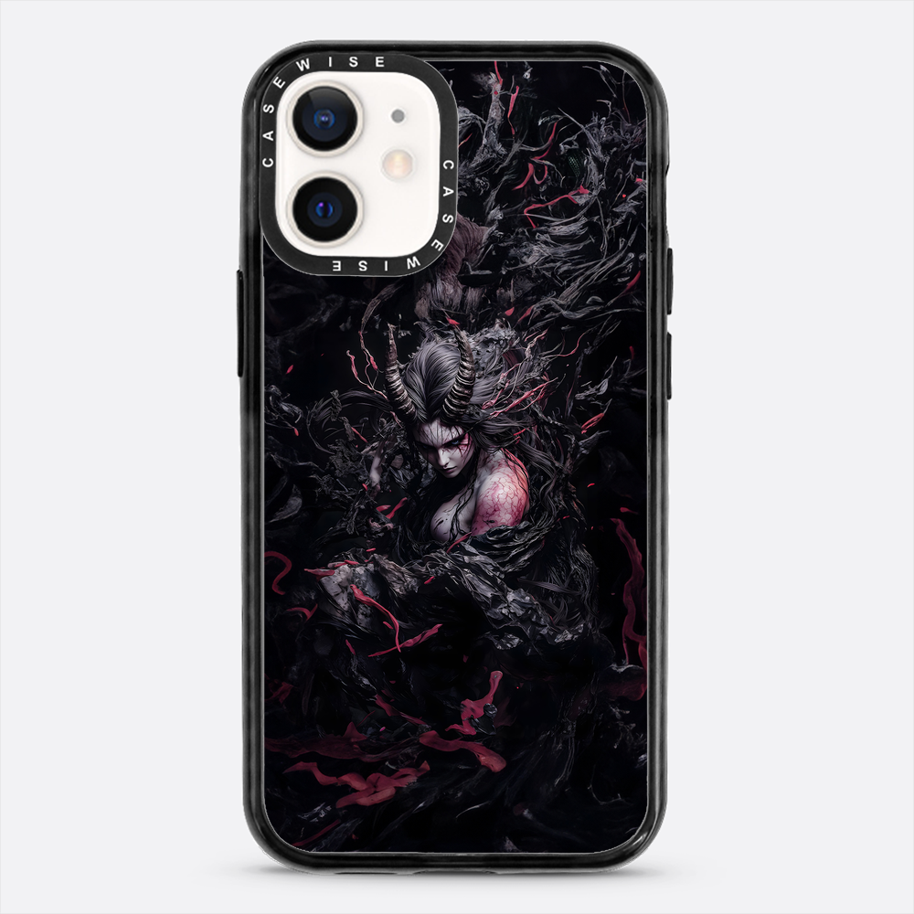Czarna gotycka dama demon - Etui