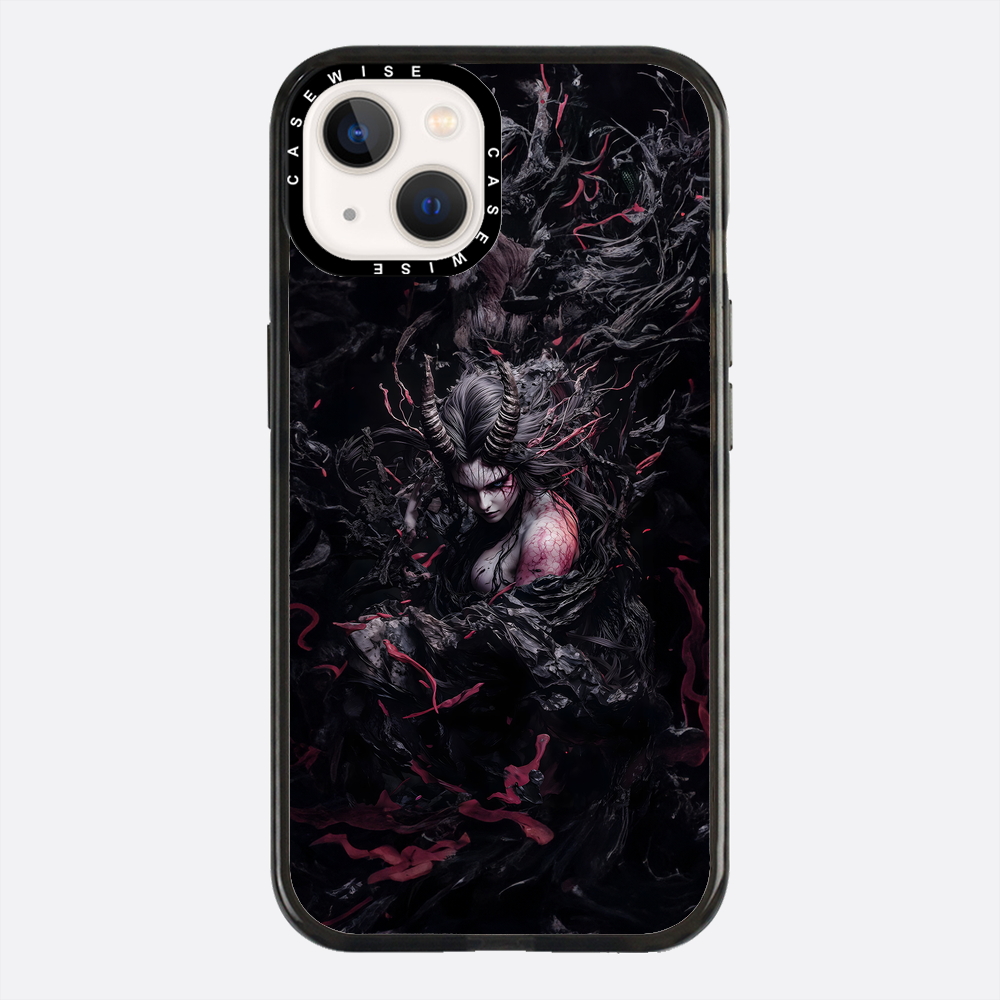 Czarna gotycka dama demon - Etui