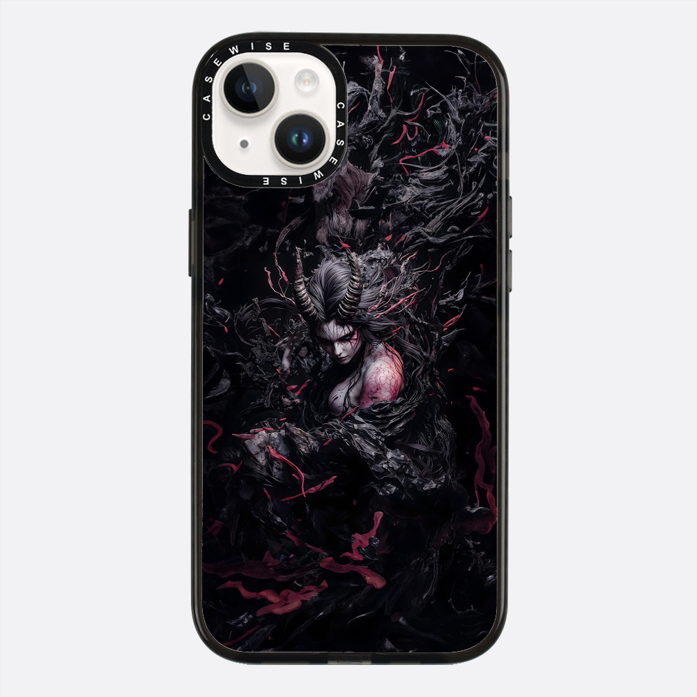 Czarna gotycka dama demon - Etui