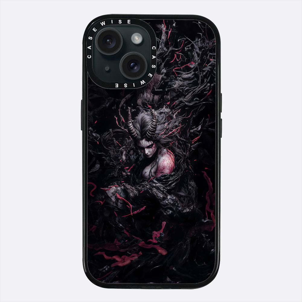 Czarna gotycka dama demon - Etui