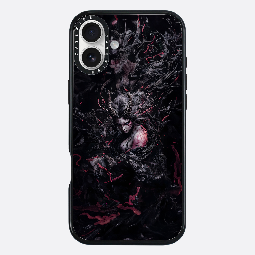 Czarna gotycka dama demon - Etui