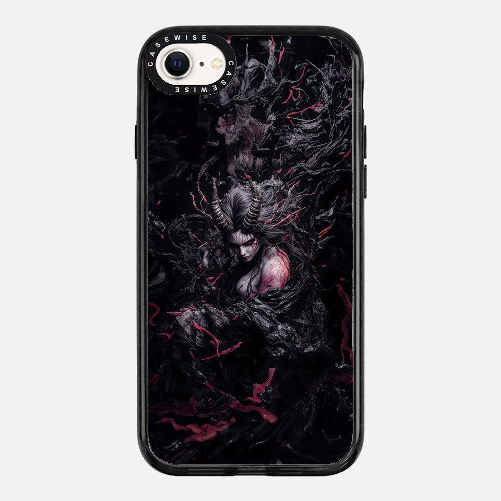 Czarna gotycka dama demon - Etui