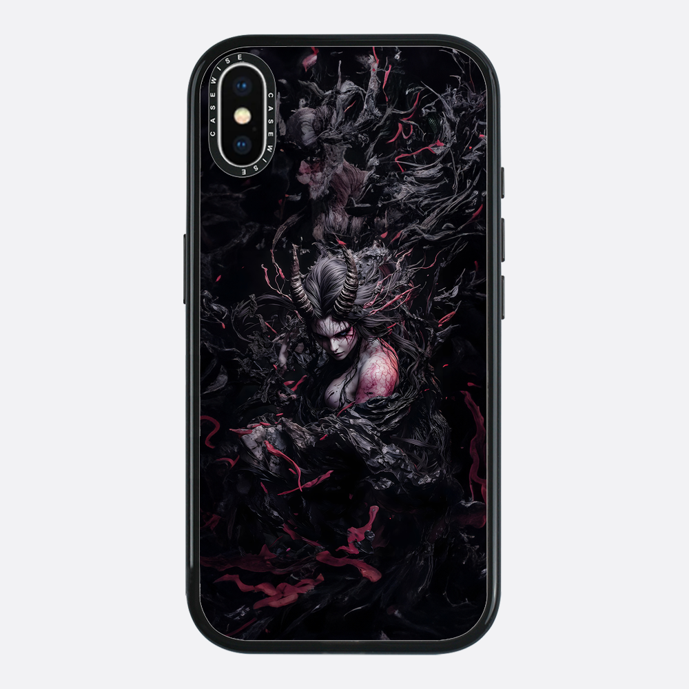 Czarna gotycka dama demon - Etui