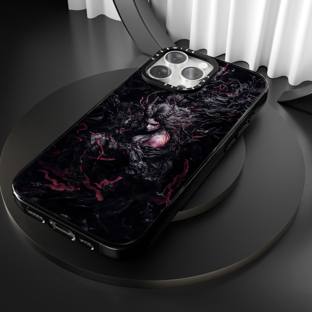 Czarna gotycka dama demon - Etui