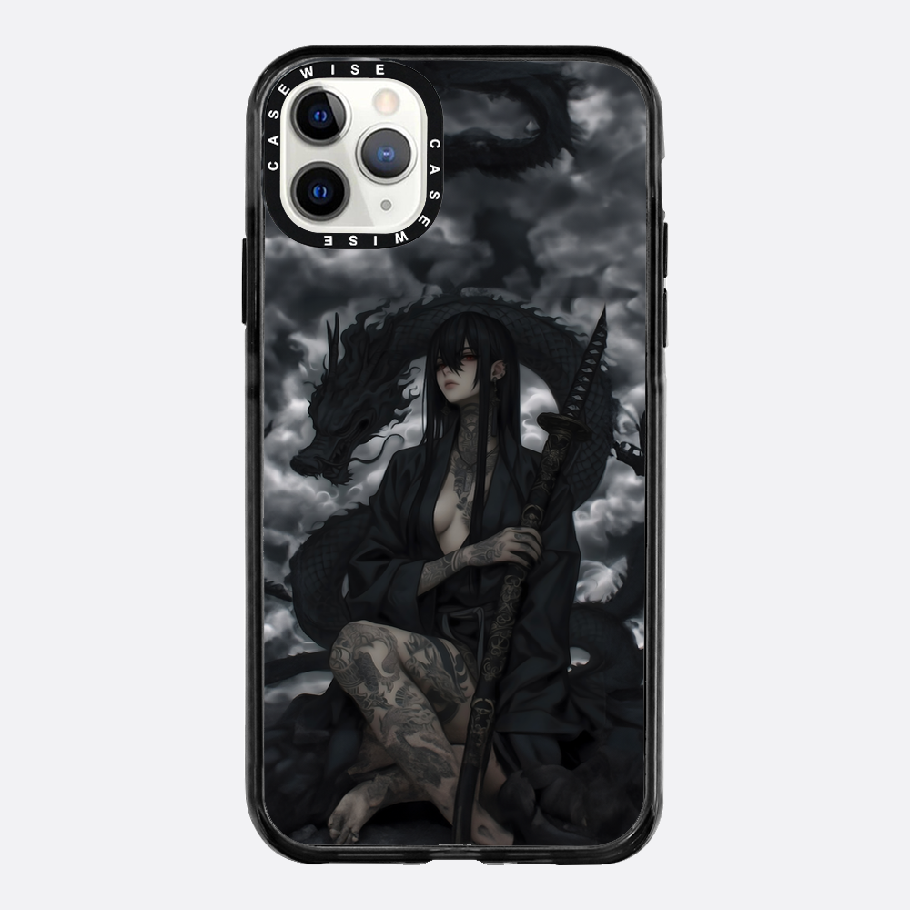 Gothic Black Inked Shadow Girl - Etui