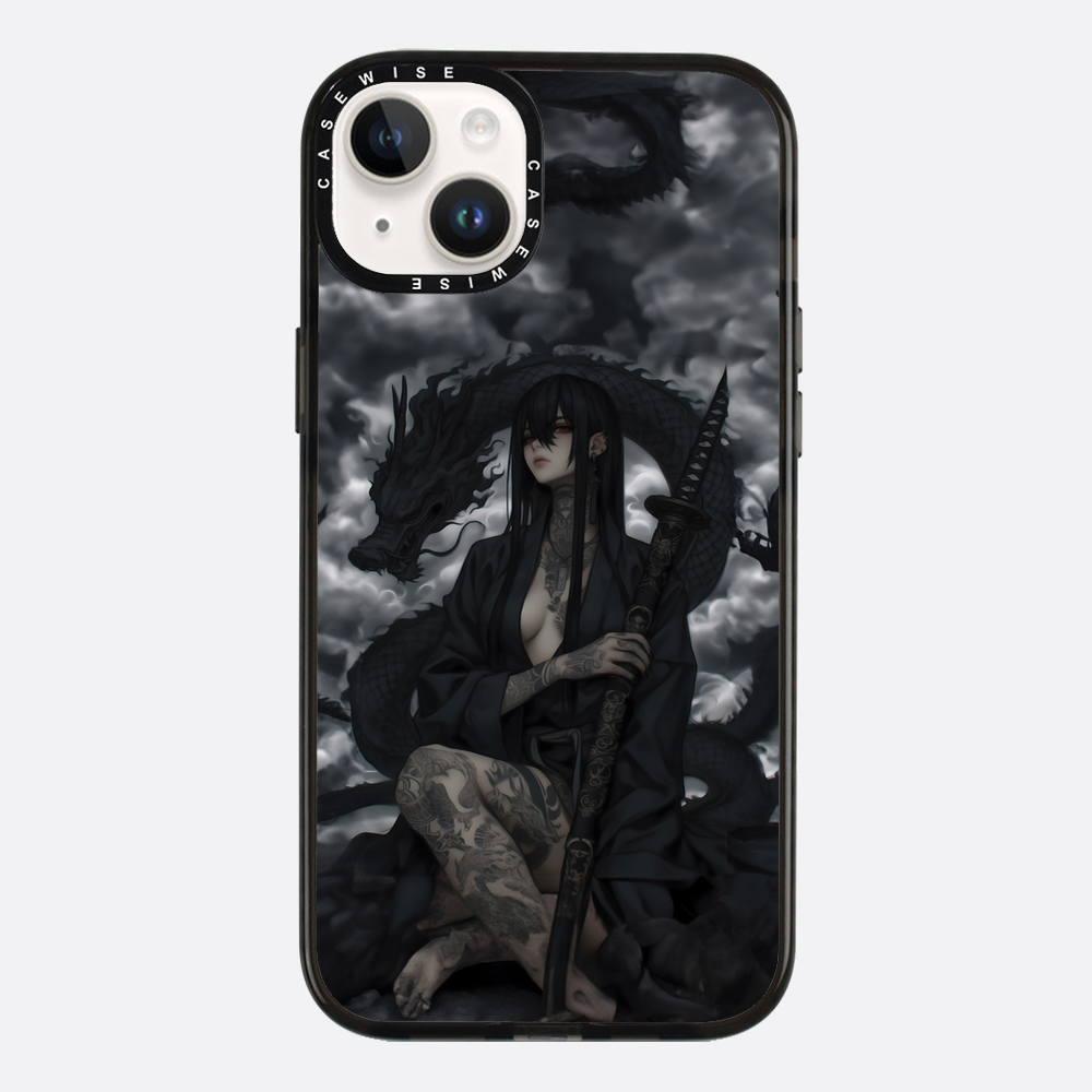 Gothic Black Inked Shadow Girl - Etui