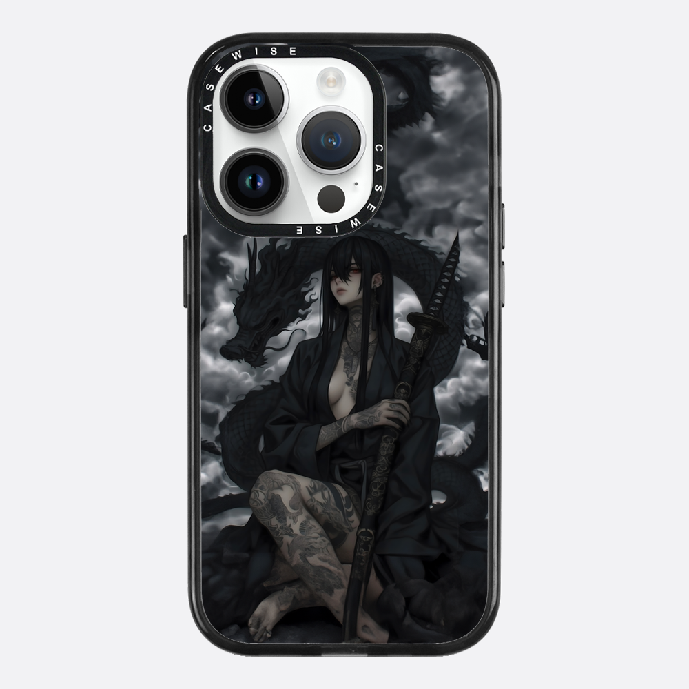 Gothic Black Inked Shadow Girl - Etui