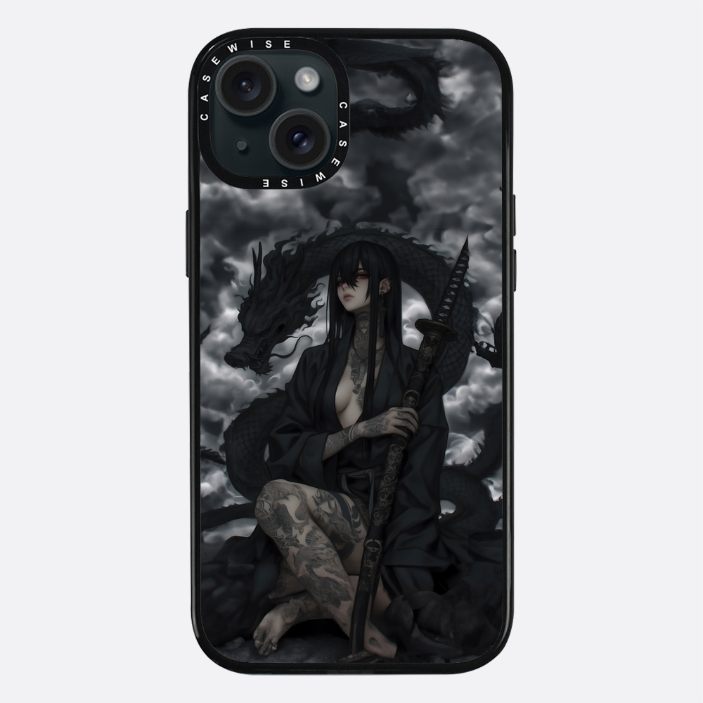 Gothic Black Inked Shadow Girl - Etui