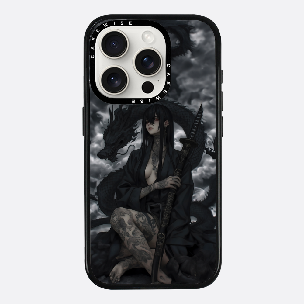 Gothic Black Inked Shadow Girl - Etui