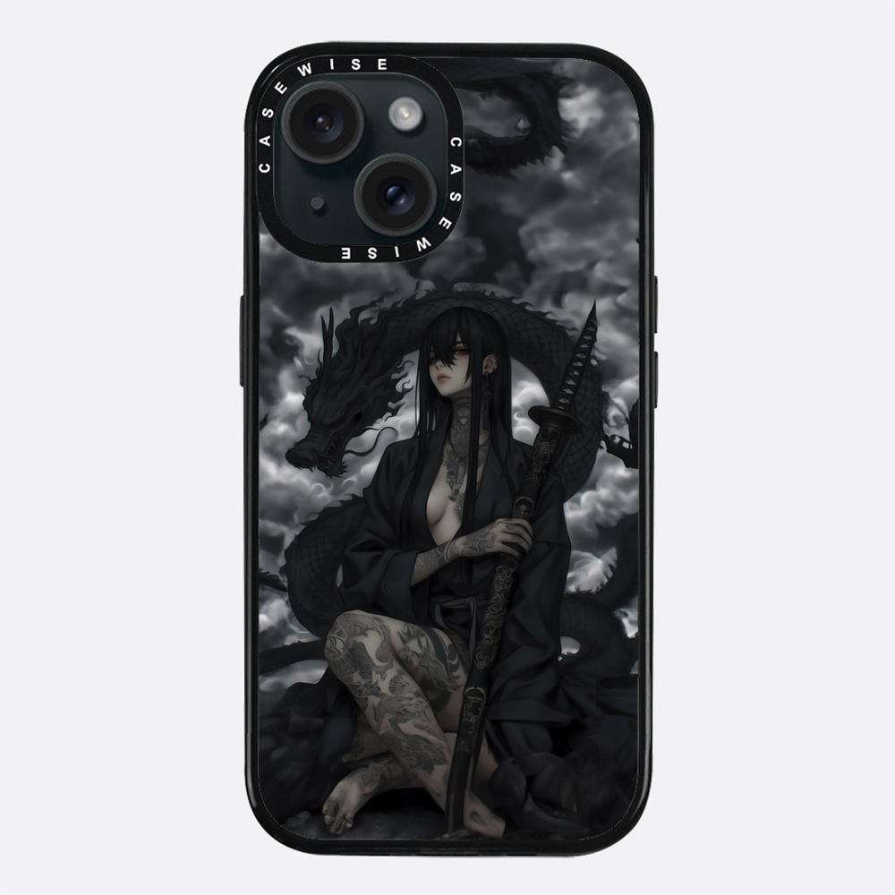 Gothic Black Inked Shadow Girl - Etui
