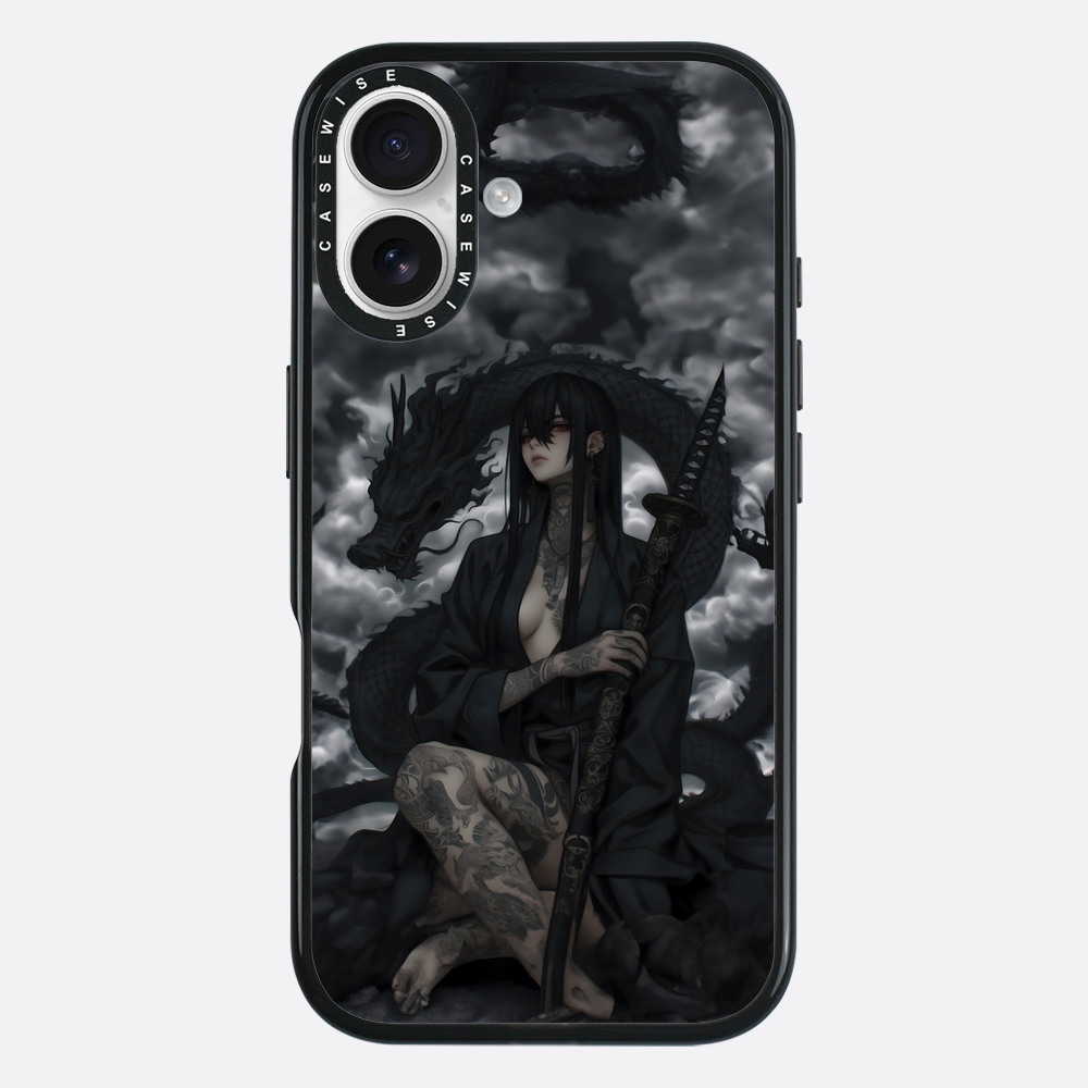 Gothic Black Inked Shadow Girl - Etui