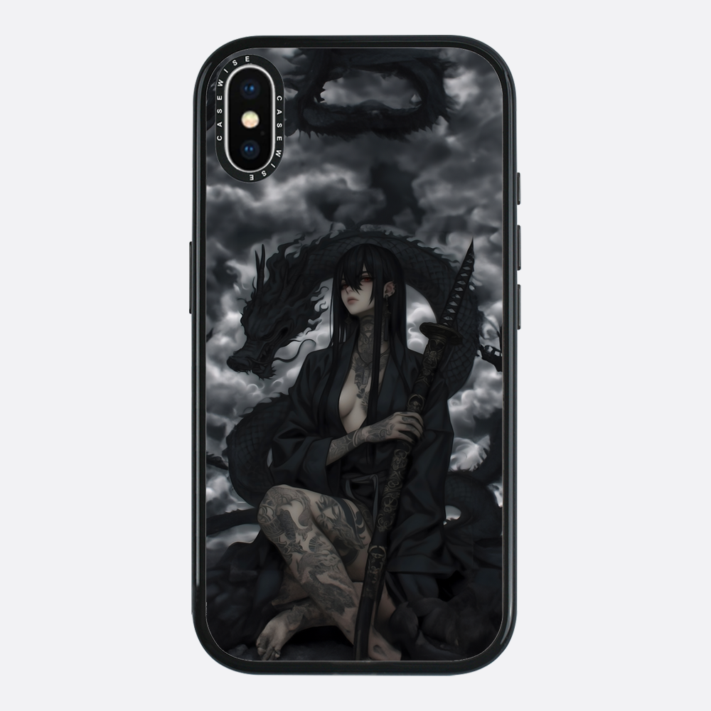 Gothic Black Inked Shadow Girl - Etui