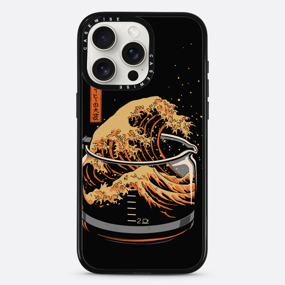 the great wave of coffee - Etui