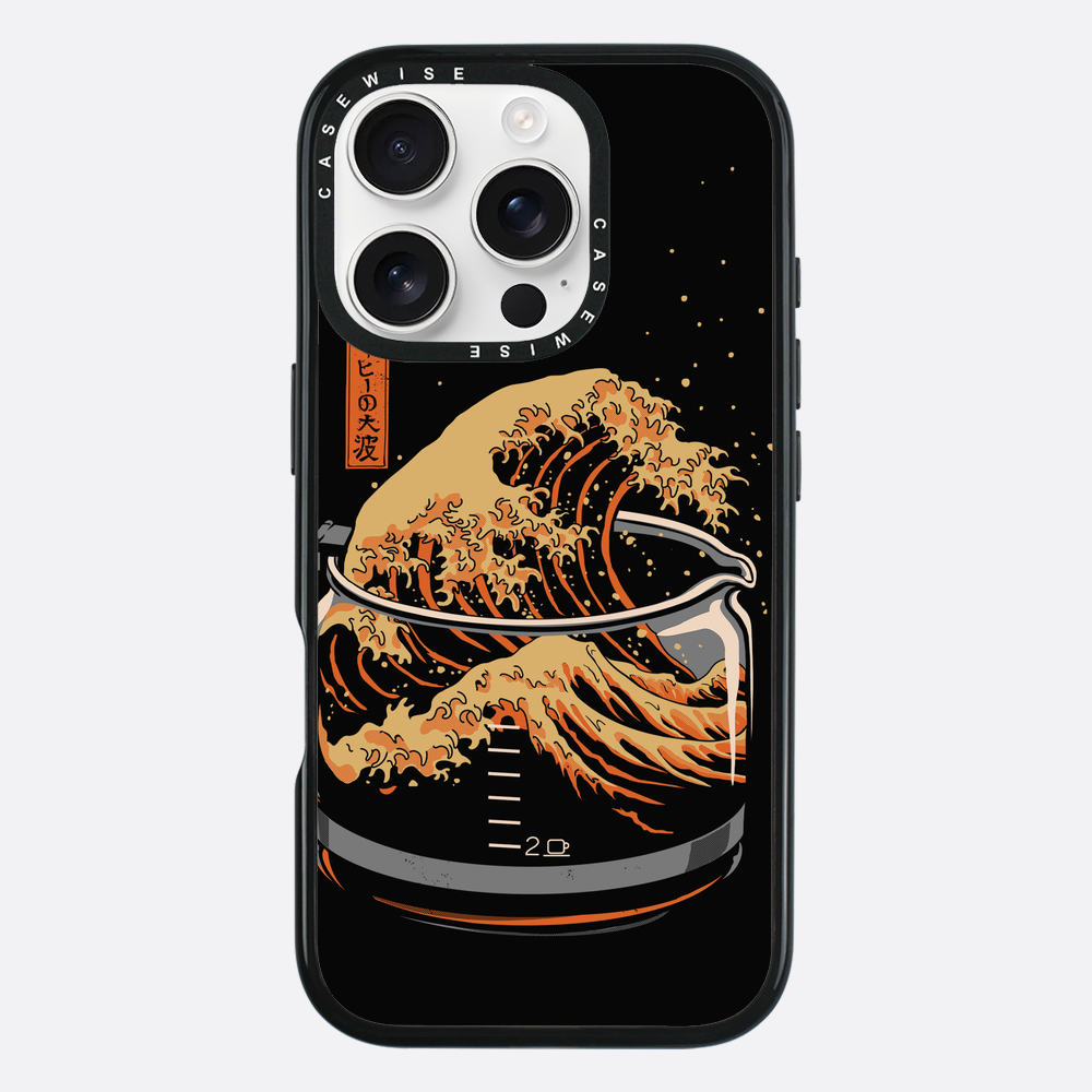 the great wave of coffee - Etui