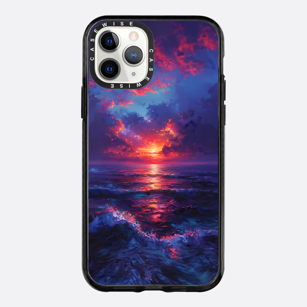 Midnight Sunset Ocean - Etui