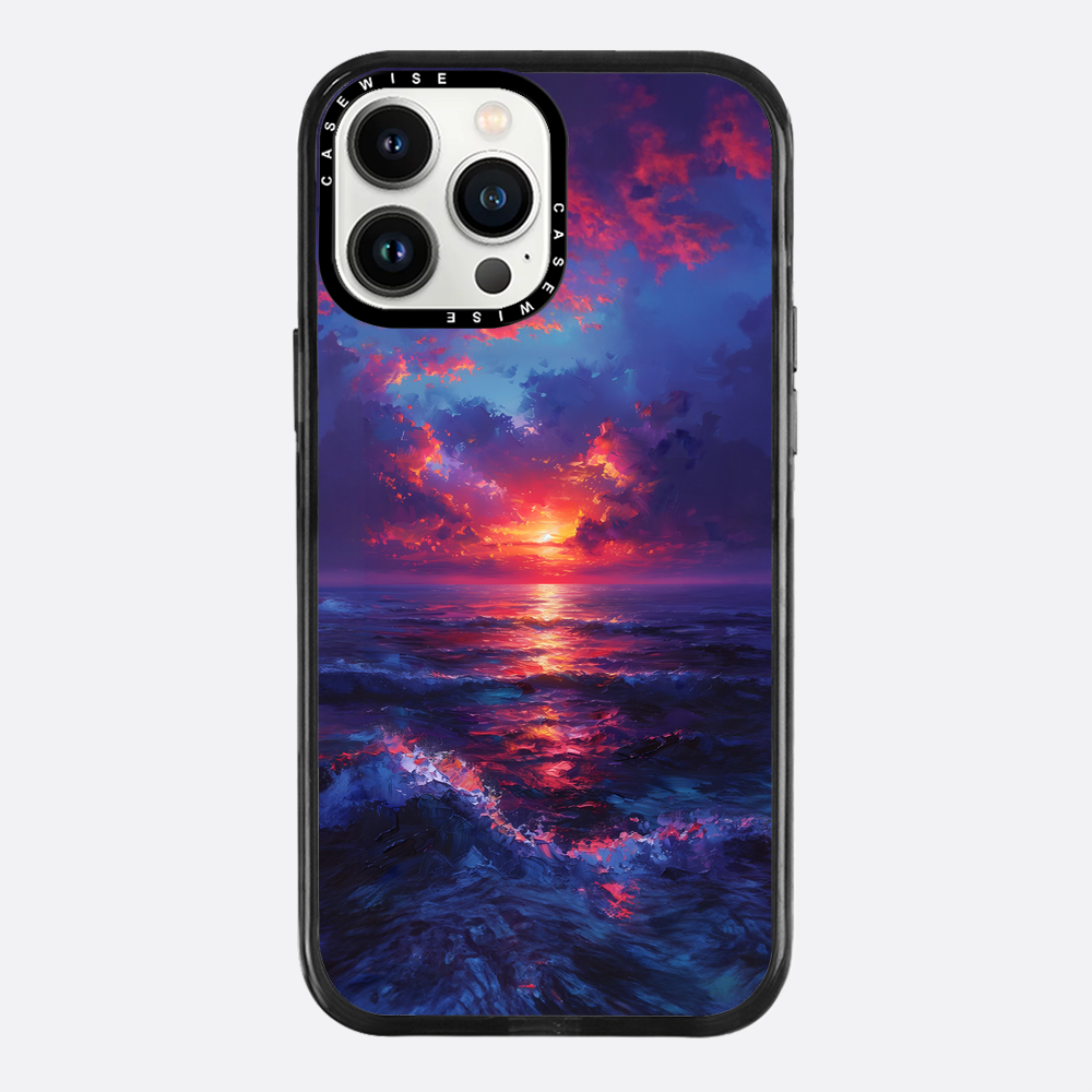Midnight Sunset Ocean - Etui