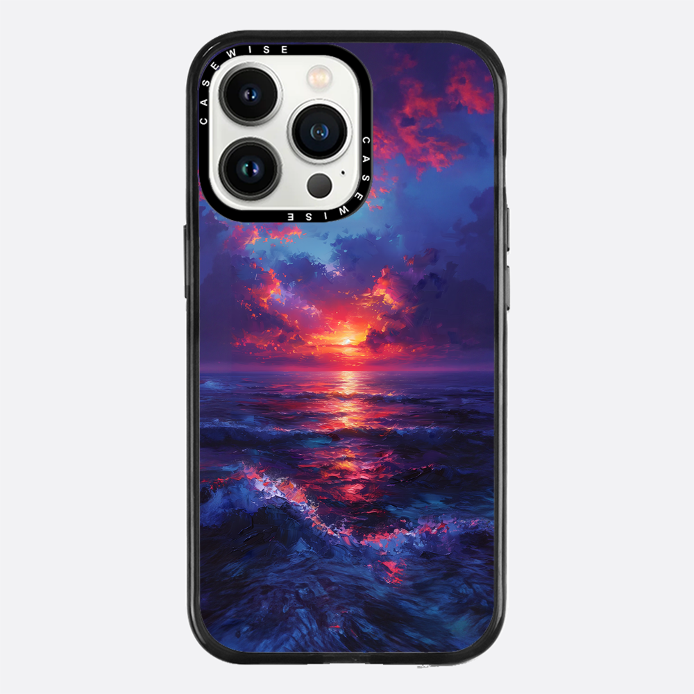 Midnight Sunset Ocean - Etui