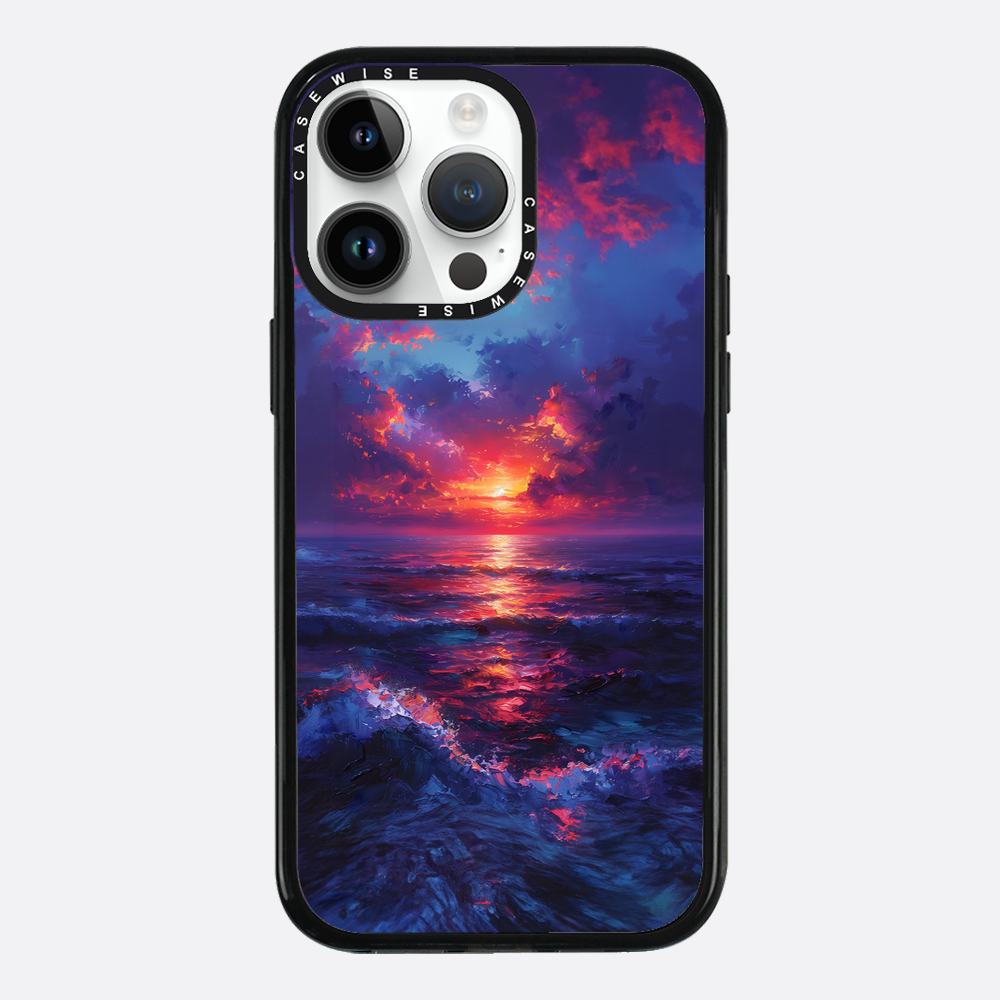 Midnight Sunset Ocean - Etui