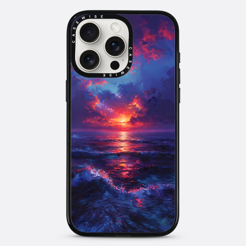 Midnight Sunset Ocean - Etui