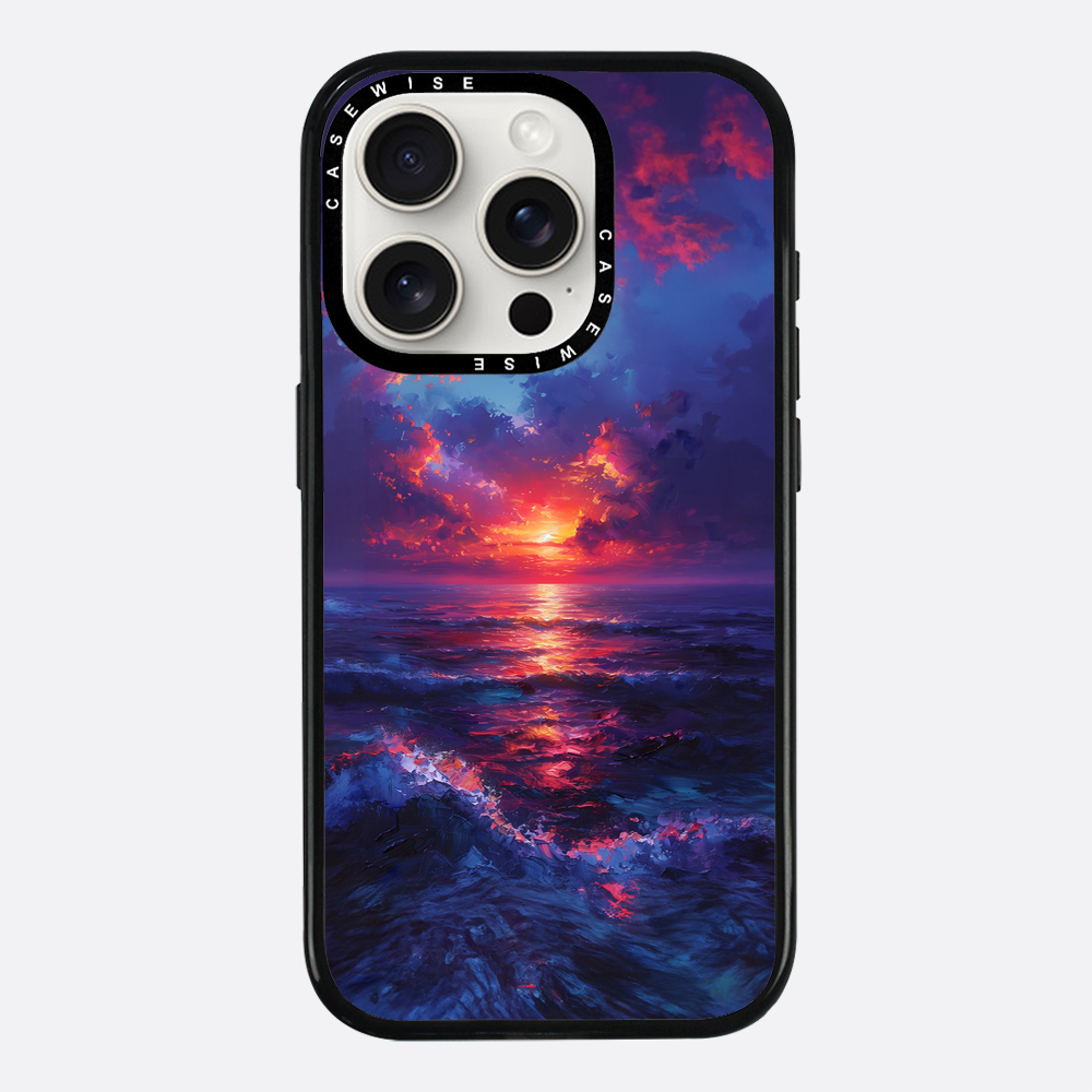 Midnight Sunset Ocean - Etui