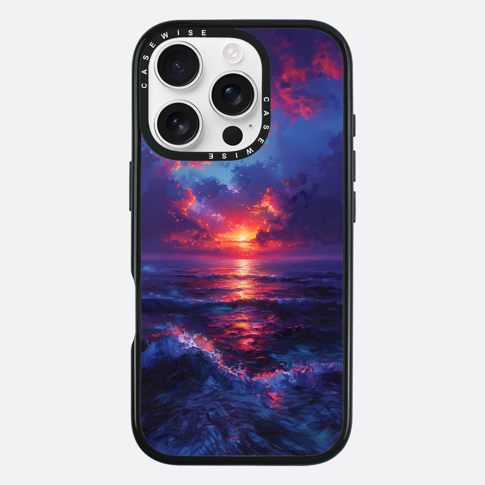 Midnight Sunset Ocean - Etui