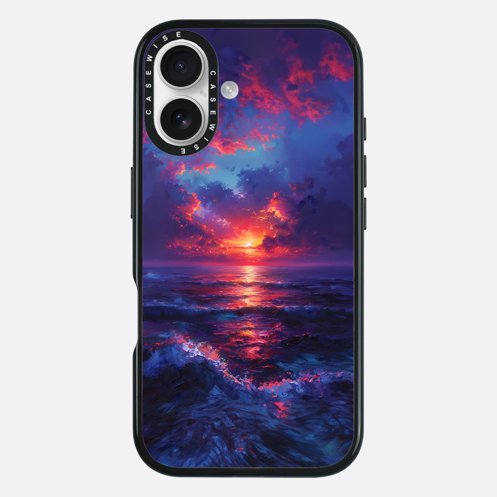 Midnight Sunset Ocean - Etui