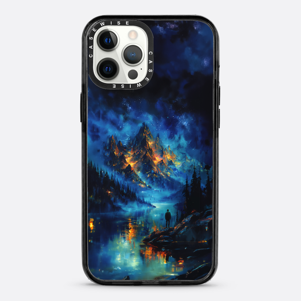 Misty Golden Veined Mountains - Etui