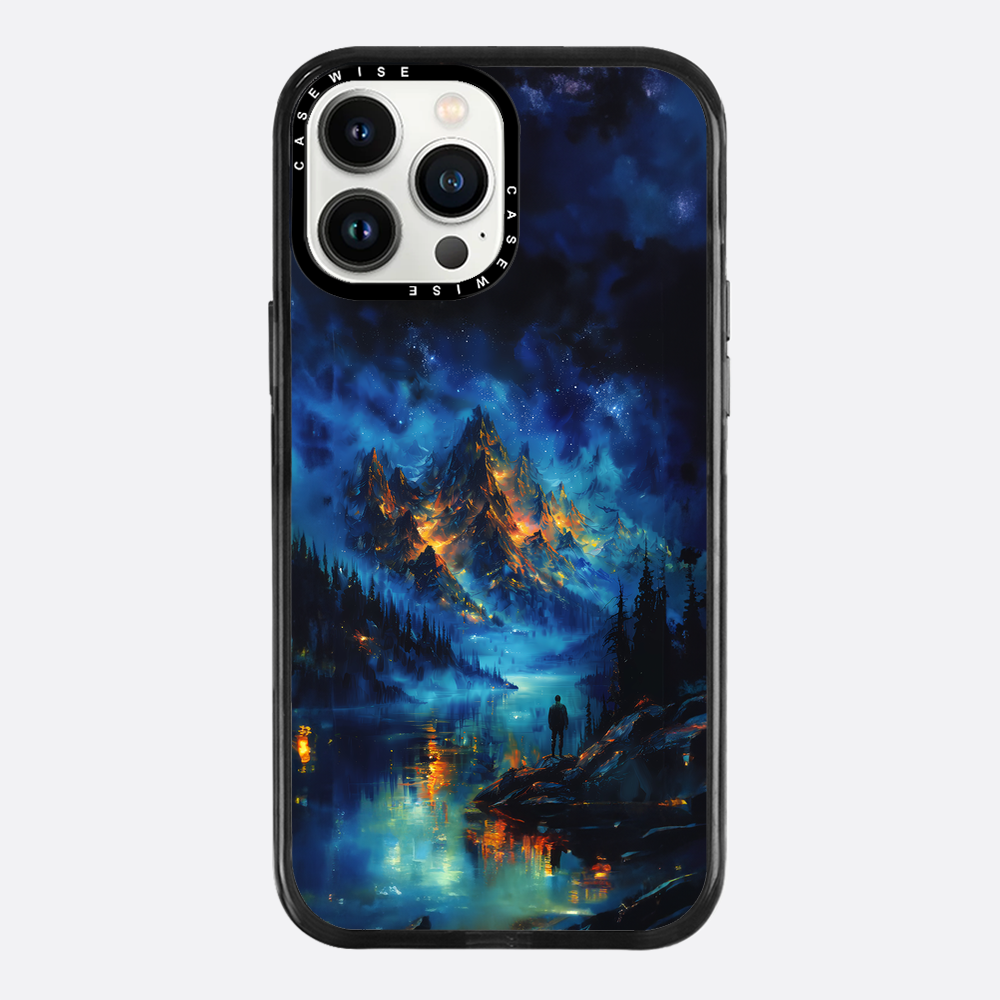 Misty Golden Veined Mountains - Etui
