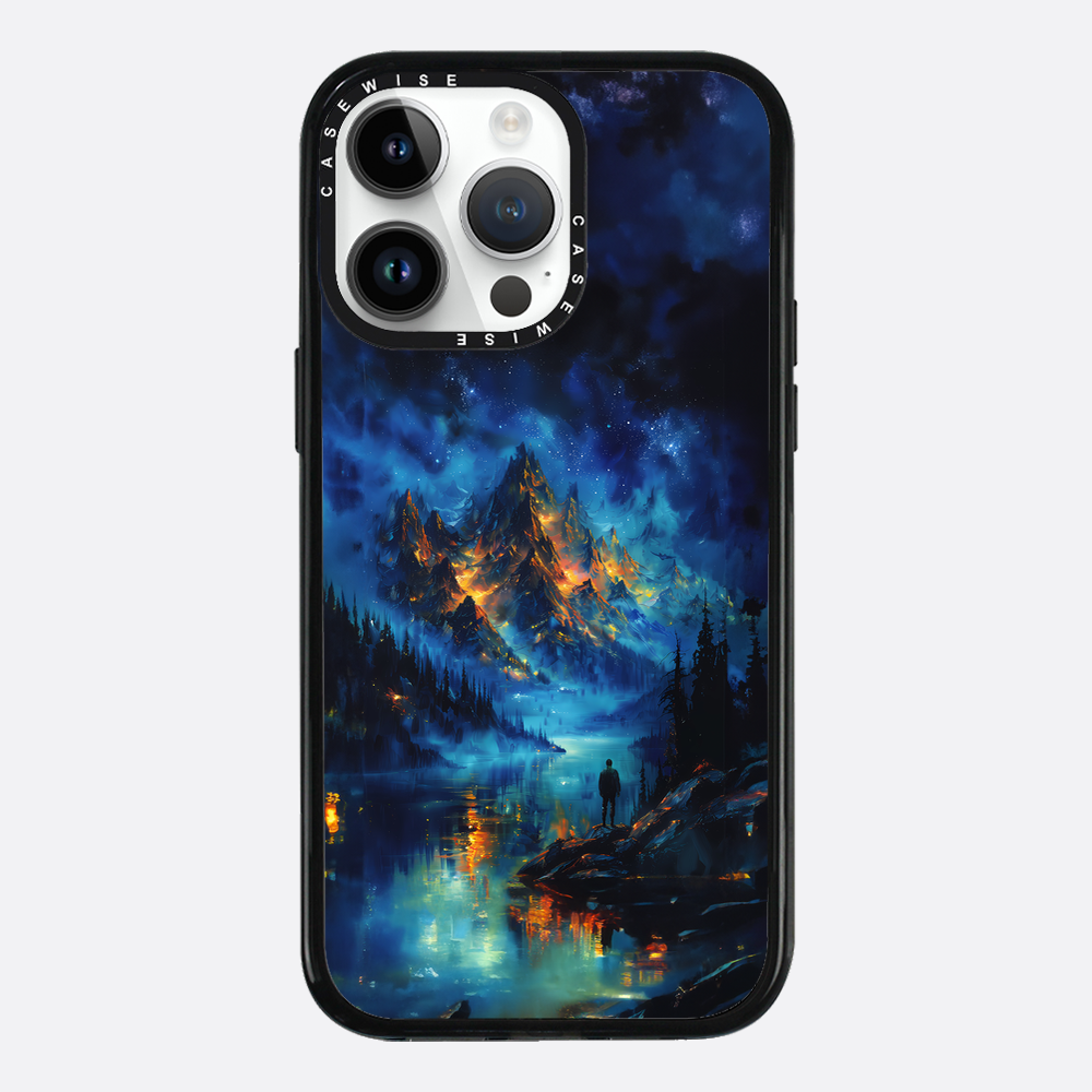 Misty Golden Veined Mountains - Etui