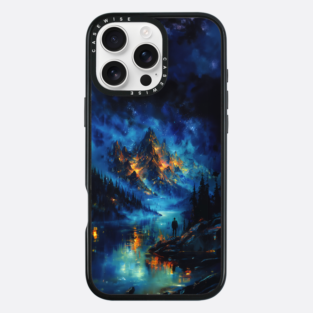 Misty Golden Veined Mountains - Etui