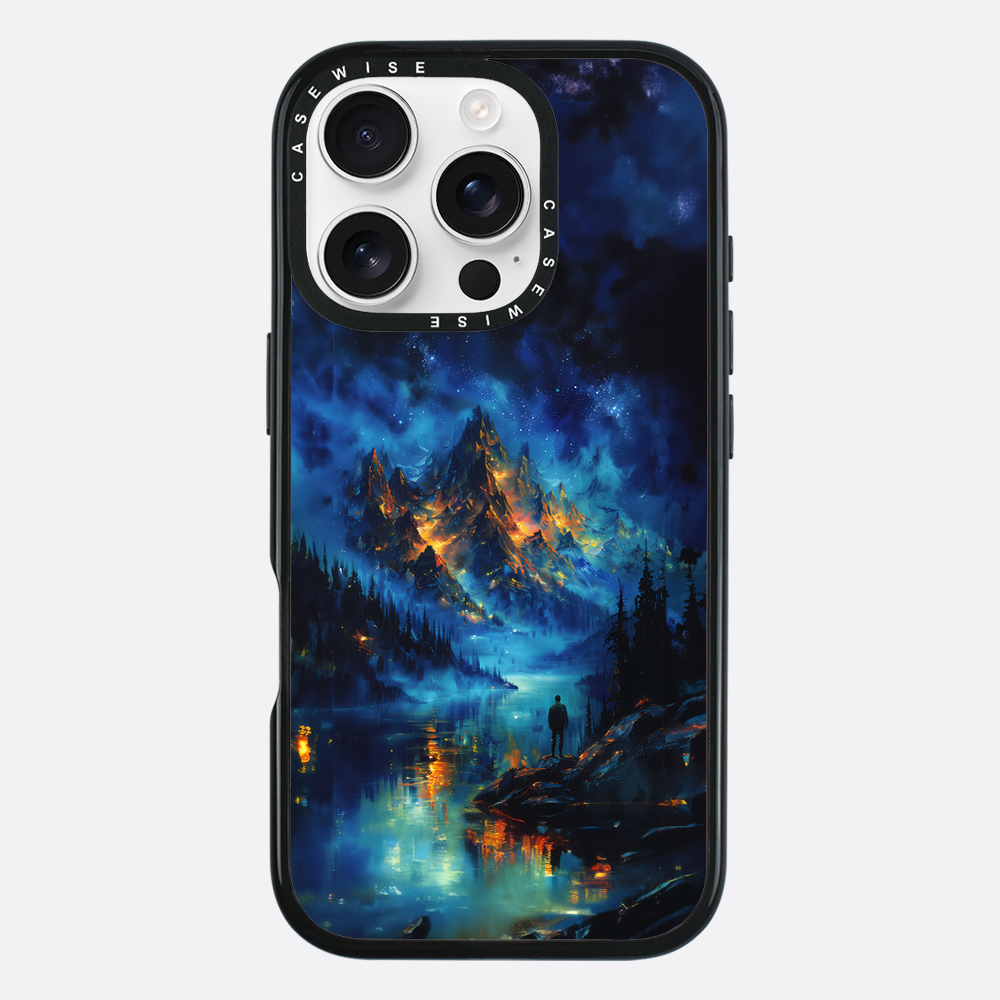 Misty Golden Veined Mountains - Etui