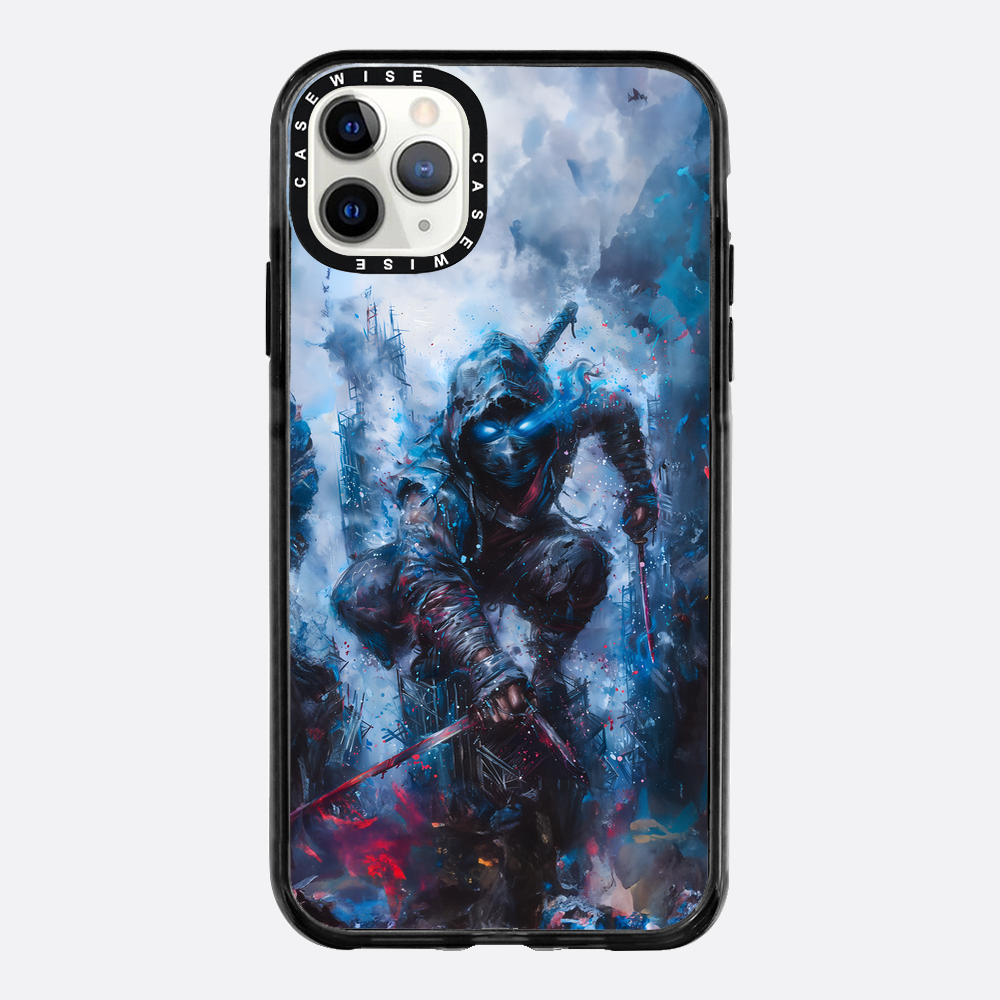 Ninja Samurai in Blue Fog - Etui