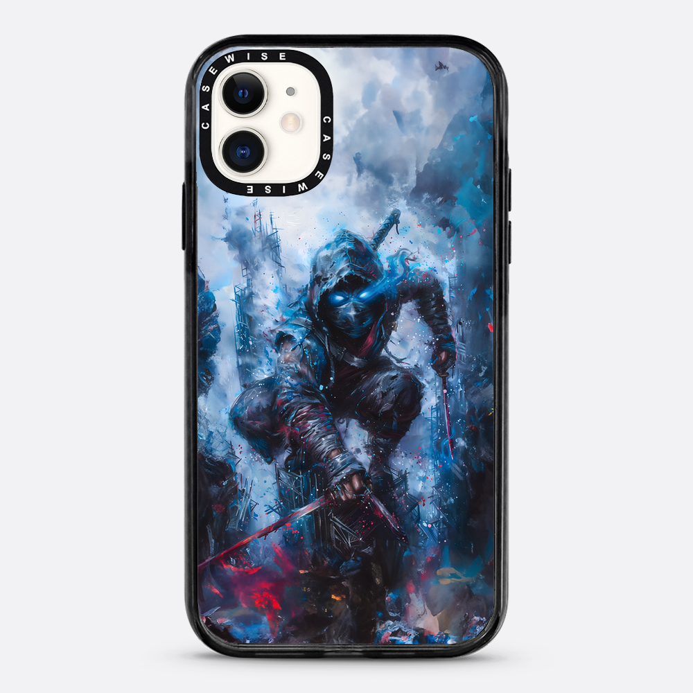 Ninja Samurai in Blue Fog - Etui