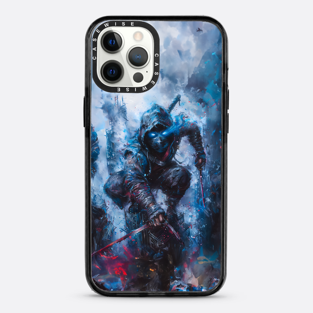 Ninja Samurai in Blue Fog - Etui