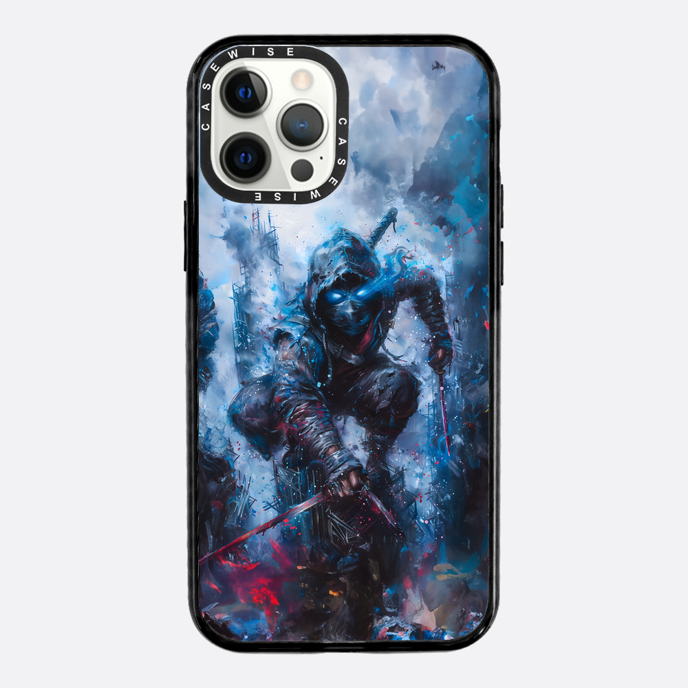 Ninja Samurai in Blue Fog - Etui