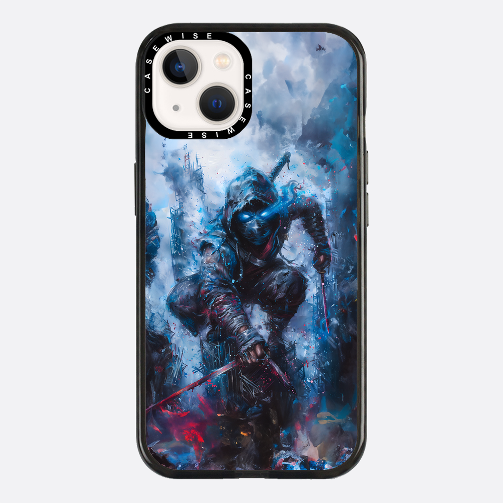 Ninja Samurai in Blue Fog - Etui